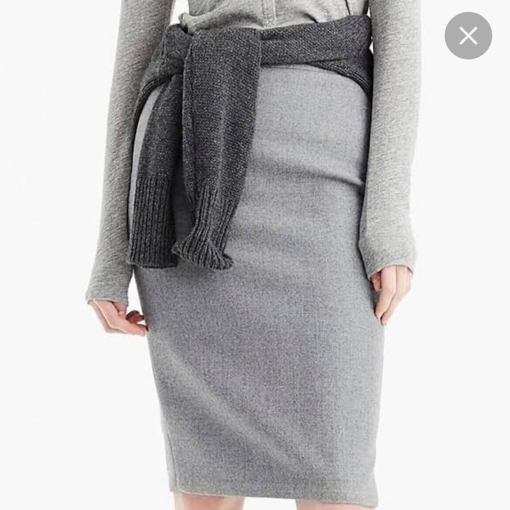 NWT J. Crew No. 2 Pencil Skirt in Double Serge Wool
